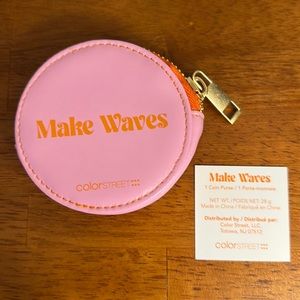 NWT Color Street coin purse Make Waves